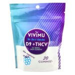 Vivimu Blue Raspberry Delta 9 THCV Gummies 20Count Front View 2