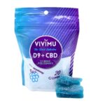 Blue Raspberry Delta 9 + CBD Gummy