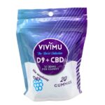 Blue Raspberry Delta 9 + CBD Gummies